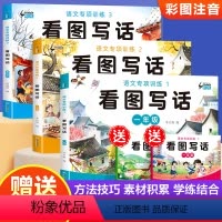 [看图写话+押题范文]一年级 [正版]看图写话一年级二年级上册下册语文专项训练暑假衔接专项训练每日一练小学生一二年级说话