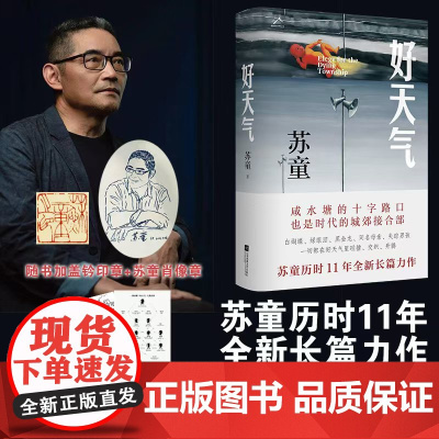 钤印肖像章版 好天气 茅盾文学奖得主苏童 黄雀记后历时11年长篇新作 在咸水塘边追寻岁月的影子开启新的人生路 文学小说随