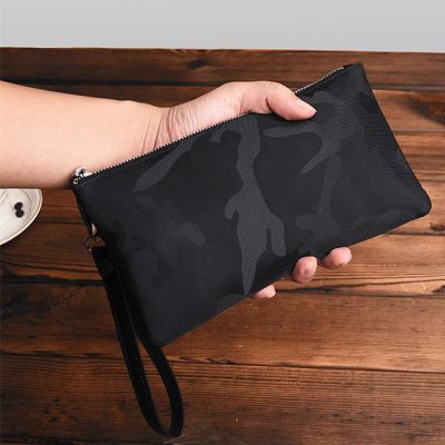 派尼美特男包尼龙韩版休闲迷彩牛津布帆布手包手拿包手抓包拉链手机包夹潮