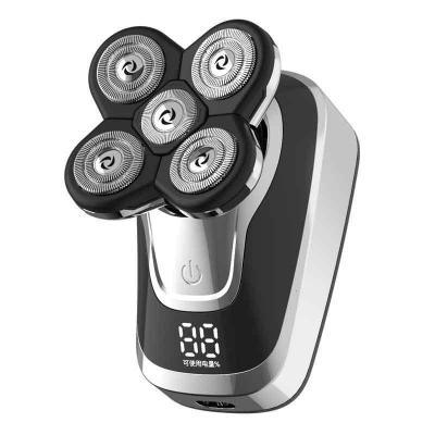 剃光头非电动剃须刀黄金蛋男士刮胡刀五刀头充电式胡子刀剔胡须刀6800枪数显五头标配