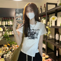 辣妹风设计感短款T恤夏季新款不规则别致小众ins短袖上衣女潮
