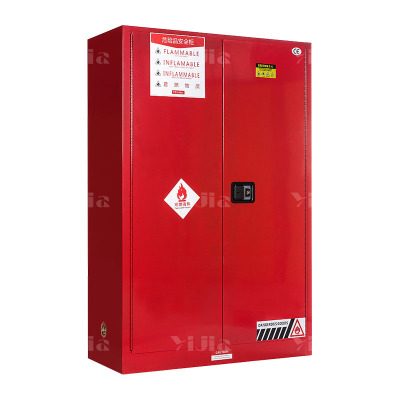 翌嘉YJ4041607 工业防爆柜化学品安全柜实验室危化品储存柜 红色45加仑
