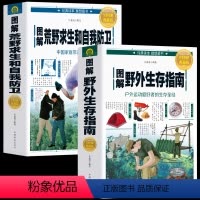 [正版]全2册 图解荒野求生和自我防卫+图解野外生存指南 野外探险技能手册课外阅读生存百科探险智慧书绝命战机急救百科全