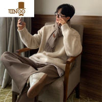YANXU古着vintage毛衣慵懒感男韩系英伦雅痞男装轻熟风针织衫