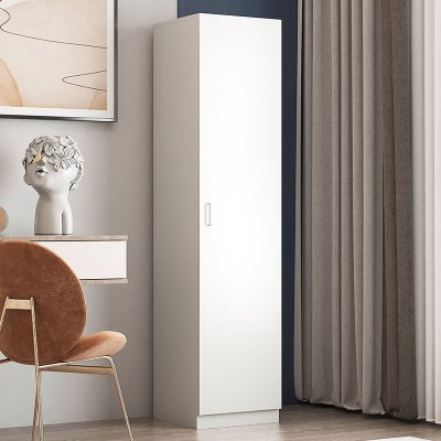 臻远 ZY-MZYG-5 简约木质小型单开门衣柜 暖白色A款单门