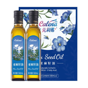 克莉娜 亚麻籽油500ML*2礼盒