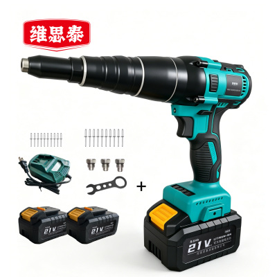维思泰 锂电铆钉枪拉铆枪充电压铆枪 21V5.0Ah×2(二电一充) 台