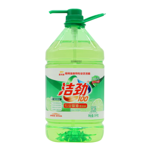 洁劲100大桶洗洁精商用餐饮厨房去油 5kg*1桶按压泵头式