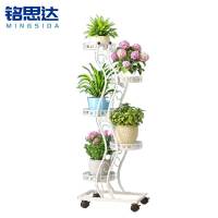 铭思达花架5层带轮个