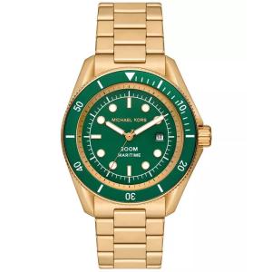 Michael Kors 男士mm金色不锈钢三针水下防水名品腕表