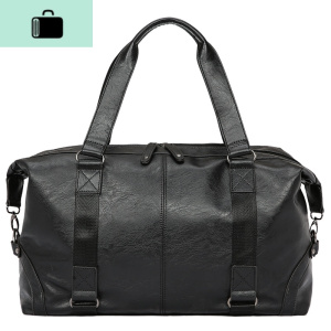 旅行包男士手提包大容量旅李包短途商务出差单肩斜挎包健身包NEW LAKE 黑色 黑色