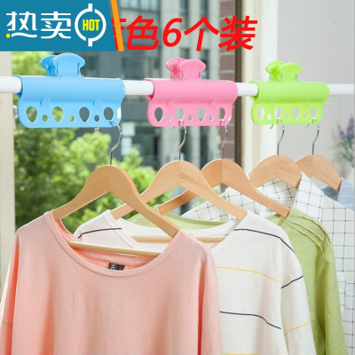 敬平户外晾衣绳固定卡扣防风防滑晾晒杆卡扣衣夹晾衣架扣子室内阳台 天蓝色绳子