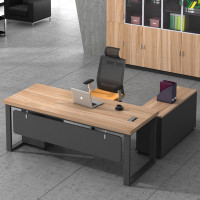 域赢老板桌办公桌现代简约主管桌板式时尚大班台经理桌2000*900*750