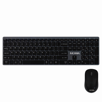 杰储(GCHUL) J200 鼠标加无线办公键盘 键鼠套装 (计价单位:套) 黑色