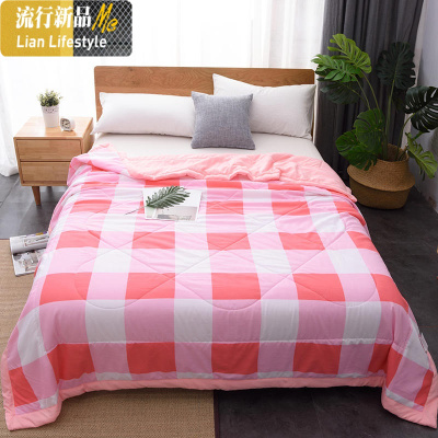 夏凉被空调被薄款夏季春秋被子单人学生宿舍双人水洗棉可机洗夏被 三维工匠