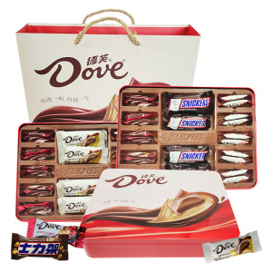 德芙丝滑牛奶巧克力24颗铁盒装结婚喜糖伴手礼物节日生日礼盒装