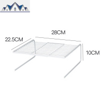 厨房橱柜内柜子冰箱置物架内部分层架隔板收纳分隔架碗架冰柜架子 三维工匠