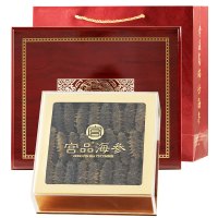 [门店同城可4小时达]宫品海参M7精选有机淡干海参60-80只500g礼盒装 辽宁大连辽刺参生鲜海鲜水产