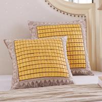 美帮汇夏天麻将块沙发抱枕套/含芯 夏季凉爽办公车载凉席靠背靠包腰枕