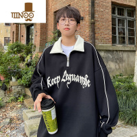 YANXU感半拉链卫衣男外套潮牌2023新款痞帅上衣早秋美式高街