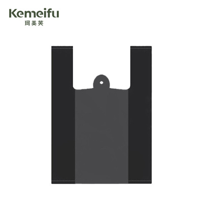 珂美芙 黑色背心加厚塑料袋垃圾袋 48*70cm 50个/包