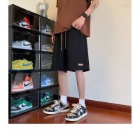 夏季新款美式短裤男潮牌薄款设计感小众宽松大码运动裤