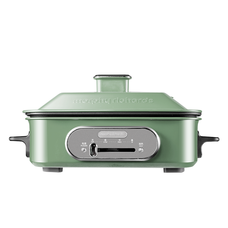 摩飞电器(Morphyrichards)MR9088 多功能锅 电火锅电煮锅电蒸锅电热锅 2.5升薄荷绿