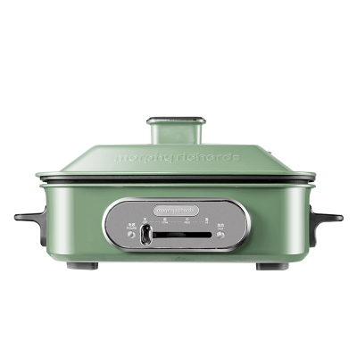 摩飞电器(Morphyrichards)MR9088 多功能锅 电火锅电煮锅电蒸锅电热锅 2.5升薄荷绿