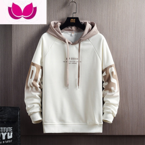 七斓卫衣男士春季连帽上衣休闲套头潮流美式复古百搭长袖宽松运动外套