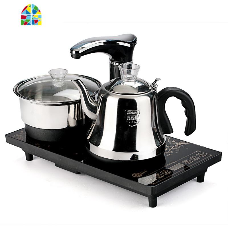 电茶炉全自动上水玻璃电热水壶烧水壶泡茶器煮茶器套装家用不锈钢 FENGHOU 净水器20*37黑色防烫主机尺寸20*37
