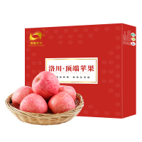 [红色礼盒]苹果礼盒洛川苹果陕西洛川红富士苹果 新鲜水果礼盒送礼 15枚85