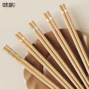 味家彩绘动物系列竹筷子