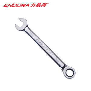 力易得 全抛光棘轮两用扳手 开口梅花快速扳手14mm E2517 1把(货期3-5天)