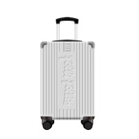 FOLLI FOLLIE 时尚FF竖条纹包角拉杆箱20英寸银灰色FF-Y107A