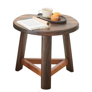 森美人新中式实木飘窗桌小圆桌榻榻米小茶几茶桌炕桌坐地矮桌窗台桌子