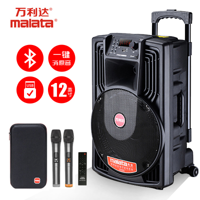 万利达(malata)j12w音箱户外音响k歌专用室外拉杆广场舞移动大功率