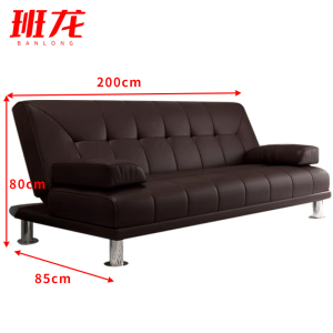 班龙沙发床200*85*80cm棕色张