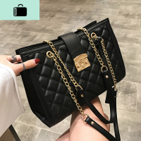 ins超火大包包女2020新款潮韩版时尚绣线菱格链条包百搭单肩女包NEW LAKE女士单肩包