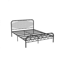 北欧ins网红风斯黛拉金色双人铁床极简设计师1.8米床铁艺床成人 1800mm*2000mm_黑色(网片板