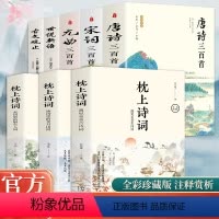 [全8本]枕上诗词+唐诗+宋词+元曲+世说+古文 [正版]唐诗三百首+宋词三百首+元曲三百首 全3册 全注释全译全彩插图
