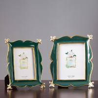 美帮汇创意家居客厅画框礼品样板房摆件美式复古6寸挂墙相框树脂工艺品