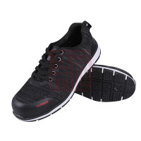 君御K4033防砸防穿刺飞织透气超轻安全鞋轻便吸汗耐穿防滑耐磨劳保鞋凯夫拉防刺穿底钢包头 K4033绝缘10KV针织透气