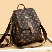 女包时尚双肩包大气中年女士休闲大容量多隔层旅行包