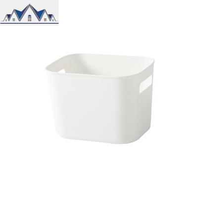 日式桌面整理收纳篮浴室厨房零食化妆品杂物收纳筐塑料手提储物盒 三维工匠