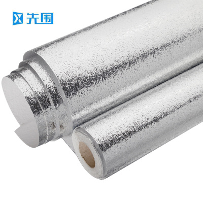 先围 厨房铝箔贴纸 5m*80cm*0.2mm银橘皮纹 卷