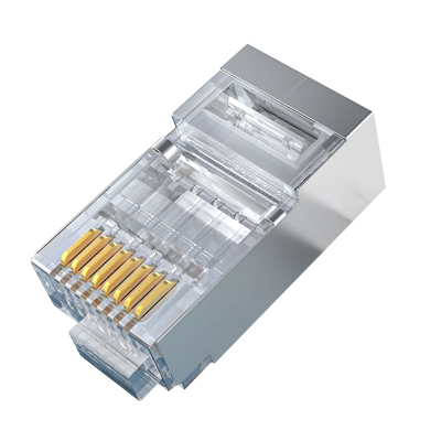 百晟长恒BSCH-A58 六类金属屏蔽镀金8芯 网络水晶头 50.00 个/包 (计价单位:包) 透明