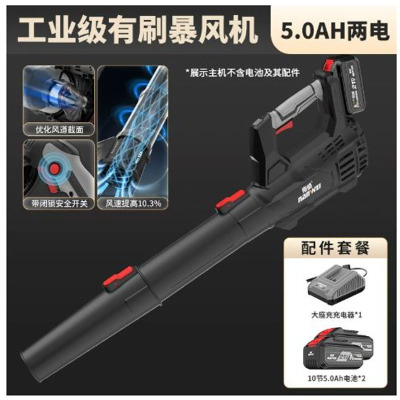 南威工业级有刷暴风机5.0AH两电锂电鼓风机