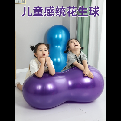 花生球儿童感统训练器材宝宝专用闪电客大龙球平衡球健身按摩瑜伽球
