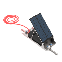 简鼎 JD7615 1W 红光 IP65 DC3.7V LED 3000K 斜拉线警示灯 (计价单位:盏) 黑色