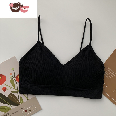 绿彩虹光春装2021新款小胸聚拢无钢圈内衣收副乳上托抹胸白色文胸套装女潮